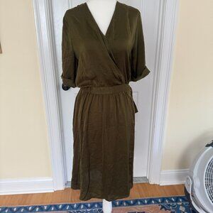 Top Shop Green Wrap Dress